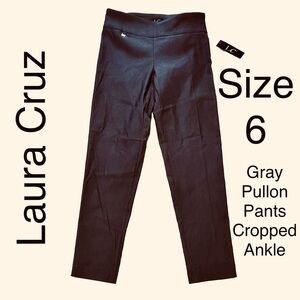 Comfy Stretchy Pullon Pants Cropped Ankle Laura Cruz
